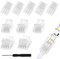 Aroidful 10-teiliger LED-Stecker 3pin 10mm LED-Streifen-Schnellverbinder für den Anschluss von Verlängerungskabeln und Streifen mit Schraubendreher