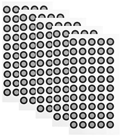 Mikikit 5 Blätter Scanner Markiert Punkte 3d- Scanvorräte Bezugspunkt Für Scanner Referenzpunkt Für Den Scanner 3d-scan-referenzpunkt Filmscanner Lidar Das Haustier Magnetisch Drucker