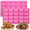 2 x 20 Mulden, mittelgroß, rechteckig, für Müsliriegel, Energieriegel, für Schokolade, Trüffel, Brot, Brownie, Maisbrot, Käsekuchen, Pudding, Butterformen