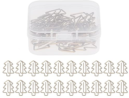 Büroklammern, 20 Stück Stern Weihnachtsbaum Stil Büroklammern, Lesezeichen Büroklammern Set Schuldokumenten für Aktenklammer, Büro, Klassenzimmer