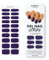 MOYOU LONDON Halbgehärtete UV Gel Strips - 20 Stück - Gel-Nagelfolien UV Härtend für Maniküre in Salonqualität - Indigo