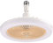 BomKra LED Ceiling Fan with Lights, Enclosed Low Profile Fan Light, Socket Ceiling Fan, Small Electric Fan Gimbal Lamp Holder for Small Spaces Bedroom Home Office Dormitory (Yellow)
