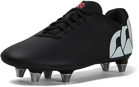 Canterbury Junior Unisex Speed Raze Soft Ground Rugby Boots | Lightweight | Scuff Resistant | Comfort and Stability Soft Ground Rugby Boots