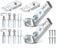 Bifold Door Hardware Repair Kit, Bi Fold Door Hardware Set, for Bi-fold Cabinet Doors, Wardrobe Doors, Sliding Doors, Pocket Doors, Pantry Doors and More