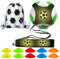 AFAIK Trainingsset Fußball Kicktrainer Kick Trainer mit Fussball Hütchen Trainingsgerät Hände frei Solo Fussball Trainingszubehör fur Fußball/Volleyball/Rugby (Stil A)