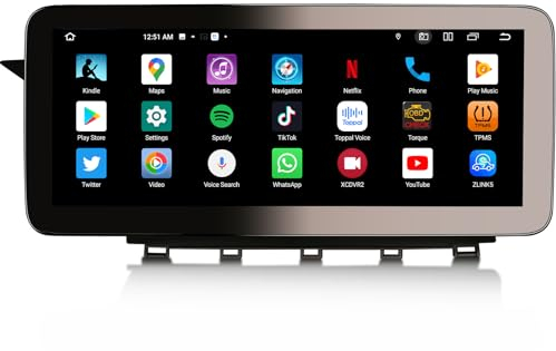 Erisin 12,3 Zoll 8+128GB Android 13 Autoradio Navi 8 Kern für Mercedes Benz GLK X204 NTG 4.5 Unterstützung GPS Carplay IPS WiFi 4G Dab+ DSP Android Auto Bluetooth 5.0 SWC Comand