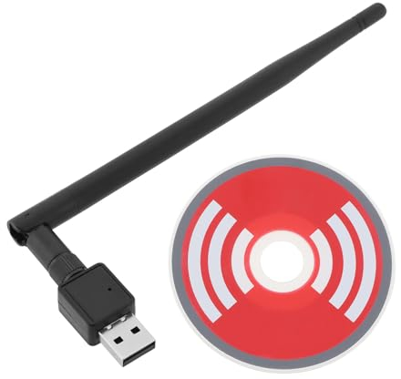 VGOL USB-WiFi Empfänger/Sender USB-WiFi-Adapter mit 5-dBi Hochleistungsantenne Kompatibel mit Windows Vista XP 2000 Kompatibel mit Kali Linux