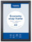 Europel Economy Klapprahmen, A3, Farbe Schwarz, Profil 25 x 11 mm, für Poster 29,7 x 42 cm, eloxiertes Aluminium, Antireflexfolie, Anzeige von Werbung, Hotel, Büro, Restaurant, Speisekarten