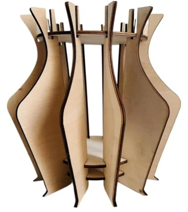 Blumenvase, Holzpuzzle Blumenvase, Blumenstrauß Bauset, Mütter gepflücktes Bündel Blumentag Holzhand