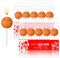 Nuenen 10 Pieces Basketball Cake Candles Basketball Ball Shaped Cake Decorations Sport Cupcake Toppers Birthday Candles for Men Women Party Decorations Gifts, Orange