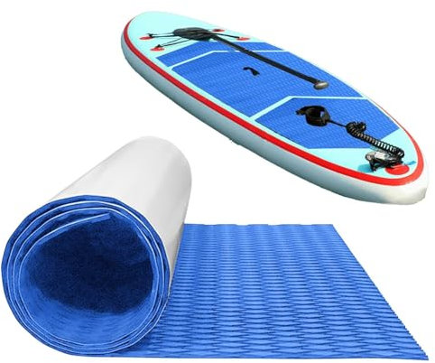 Surfboard Mat Grip Surfboard Traction Deck Pad Surf Pads Yatch Deck Pad, Rutschfester Selbstklebender Bodenbelag, zuschneidbare Eva-Schaumplatte, 120 x 30 cm