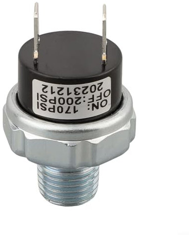 170 200PSI Air Compressor Pressure Switch for Efficient Air Tank Control (170-200PSI-1/4NPT)