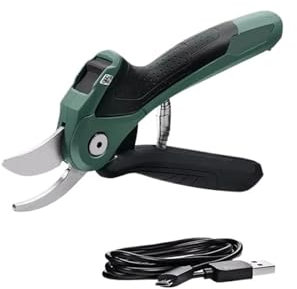 TIEOAXFT Cordless Electric Pruning Shears 3.6V 3.5Ah Li-ion Battery USB Rechargeable Garden Scissor Obstruction Sensor Smart Pruner