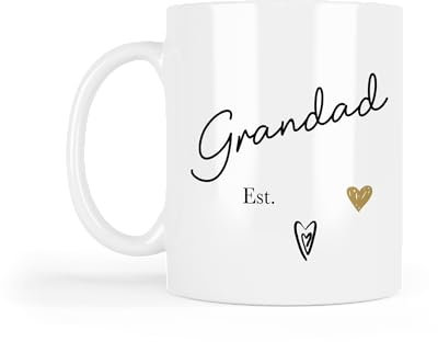 UNIQUEPGIFTS Grandad Mug, Personalised Year, Grandparent Gifts, Christmas, Birthday, 11 Oz White