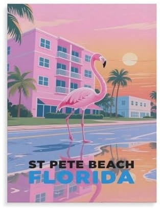 St. Pete Beach Florida，Puzzles 1000 Teile für Erwachsene, Klassische Puzzle Jungen Mädchen Puzzle für Kinder Teenager Lernspiel Spielzeug（50x70cm）-HL71