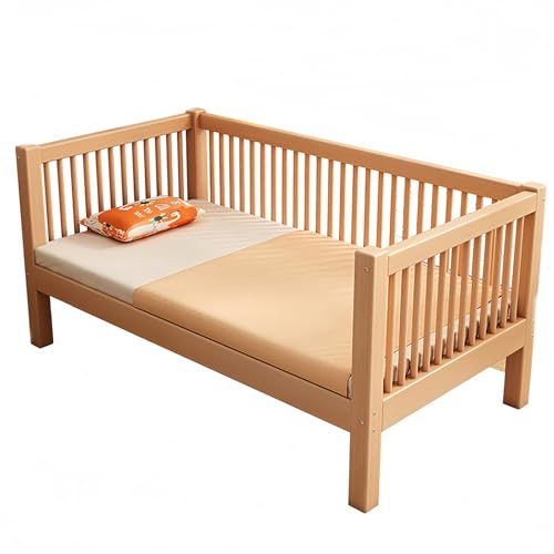 ZPVXRVQ Verbreitertes Verbindungsbett, Junior- Und Kinderbetten Aus Holz, Mit Geländer, Geeignet Für Erwachsene, Kinder Und Jugendliche, Einfache Montage(200x80x40cm)