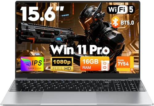 FUNYET Laptop, Notebook 15.6 Inch 16GB RAM 1TB SSD, Core i5-7Y54 Processor, FHD 1920 x 1080 Display, Support WiFi 5, BT5.0, USB3.0 * 2, 5000mAh Battery Computer,Backlit Keyboard