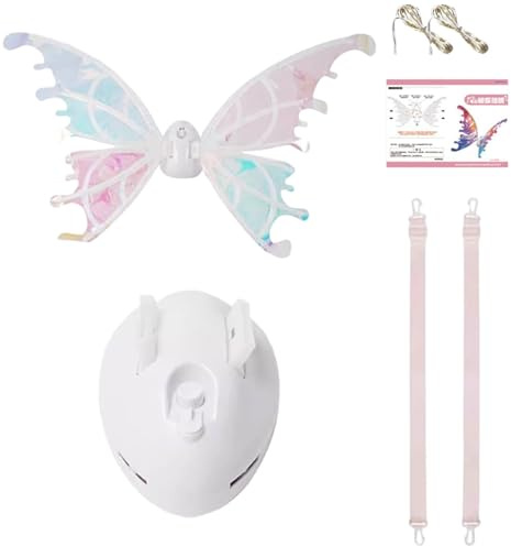 Leuchtende Fee für EIN strahlendes Kostüm mit LED-Lichtern, Cosplay-Welpe für mittelgroße bis große Fotoshootings, Kostüm nach Ihrem Geschmack (White, 88cm)