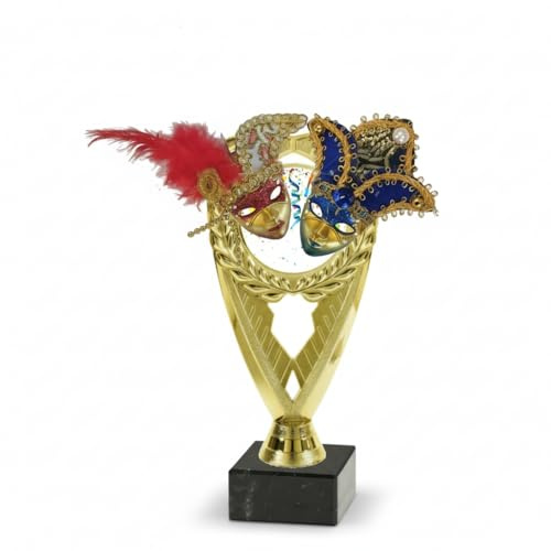 Generico Trofeo di Carnevale Decorativo – Coppa Premio per Sfilate, Feste in Maschera, Gare e Concorsi – Idea Regalo Carnevale per Scuole, Eventi e Manifestazioni