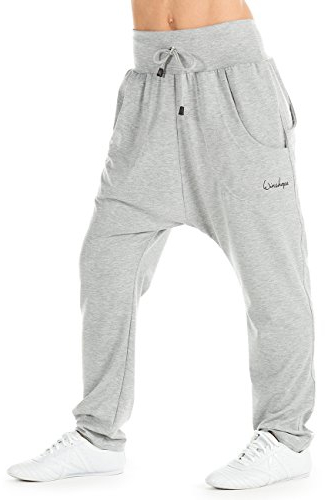 WINSHAPE Damen Unisex 4pocket Pants Wh13 Trainingshose, Grey Melange, S EU