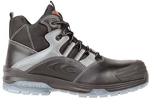 Cofra 20630-000.W41 Modigliani Black S3 CI SRC Sicherheitsschuh - Wasserabweisend - Kälteschutz (CI) - DGUV 112-191 zertifiziert - Metallfrei - Zehenschutz - Größe: 41