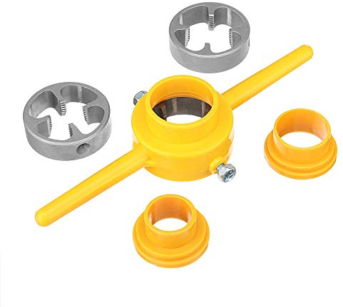SGerste NPT-Gewindeschneider-Set, PVC-Gewinde-Werkzeug, 1/2, 3/4, 2,5 cm, PVC-Rohreinfädler, 6 Stück