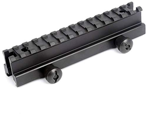 OAREA AR Riser Mount Weaver Picatinny High Profile Durchsichtig 20mm mit 13 Slots Weaver Picatinny Rails Pistole Airsoft Gun Hunting