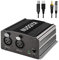 Phantom Power Supply, NUOSIYA 2-channel 48V Phantom Power Supplies, 3.5mm to XLR Cable, Anti-noise, Stable Power Supply, for Any Condenser Microphone Music Recording Equipment
