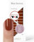 Original Miss Sophie Nagelfolien Rusty Red I 24 ultra-dünne Nagellack-Streifen einfarbig in Rostrot I Für Finger- & Fußnägel I Hält auf Natur- sowie lackierten, Acryl-, Gel- & Shellac-Nägeln