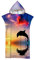 Highdi Surf Poncho con Cappuccio, Delfino Stampa Microfibra Asciugatura Rapida Telo Mare Uomo o Donna Adulto Asciugamano Accappatoio Ideale per Sport Piscina Spiaggia Nuoto (75x110cm,Tramonto)