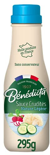Benedicta Sauce Crudités Nature Légère Bénédicta Flacon Verre 295g