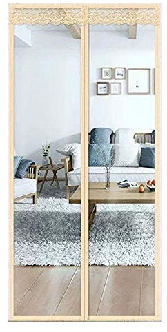 Zanzariera Magnetica,Kit Porta Scorrevole,Tenda per Porta,Porte Blindate Per Esterno,Chiusura Automatica Senza Far Entrare Insetti Facile da Installare