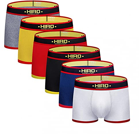 Zhiyao Boxershorts 6er Pack Herren Sport Männer Men Stretch Atmungsaktiv Unterwäsche Unterhosen Casual Retroshorts Boxer