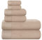 GLAMBURG Ultra Soft 6er-Pack Baumwoll-Handtuch-Set, enthält 2 übergroße Badetücher 70 x 140 cm, 2 Handtücher 40 x 60 cm und 2 Waschbetten 30 x 30 cm, Umweltfreundlich und 100% recycelbar, Bräunen
