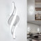 LED Wandleuchte Innen, 22W Wandlampe,Modern Innenwandleuchte,6000K kaltweiß Wandbeleuchtung,Up Down Innenleuchte Wandlichter,gebogene Design wandleuchten für Wohnzimmer Schlafzimmer Treppenhaus Flur