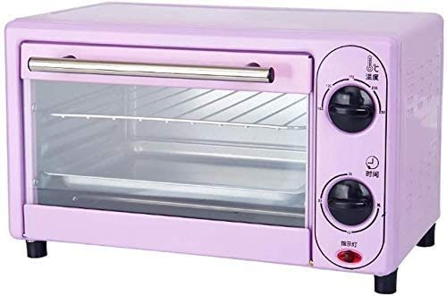 Four électrique domestique, gâteau de cuisson multifonctions Four électrique Minuterie de réglage de la température Position de cuisson à trois couches Mini fours 12L (Rose)