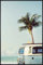 Vintage Camper Van Poster (93x62 cm) gerahmt in: Rahmen schwarz