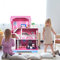 YUENFONG Casa delle Bambole in Legno XXXL - Villa 3 Piani con Accessori e Mobili per Bambini e Ragazze - Regalo di Compleanno - 100×70×36 cm
