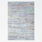 MY-RUG Fleckerlteppich bunt 160 x 230 cm - Blau Grün, handgewebt, recycelte Baumwolle als Flickenteppich gestreift und moderner Kelim Chindi Teppich Rajesh