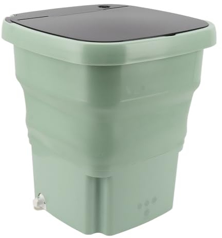 Tragbare Waschmaschine, Mini -Waschmaschinen -Dehydratisierungsfunktion Multifunktional 15 L Stiller Reichweite für Reisen für Wohnungen (EU-Stecker)