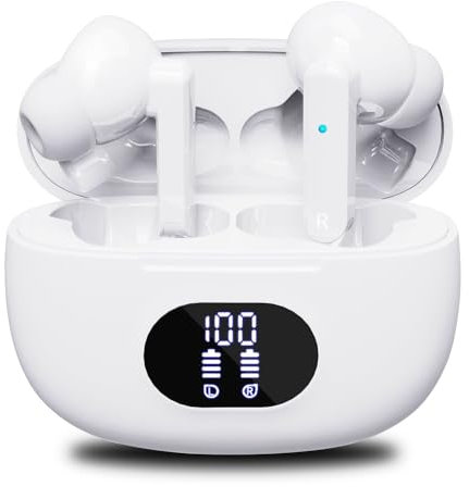 Wireless Earbuds, Bluetooth 5.3 Headphones in Ear with 4 ENC Noise Cancelling Mic, Bluetooth Earbuds 38H Playtime, 2023 HiFi Stereo Deep Bass Wireless Earphones, IP7 Waterproof, USB-C Fast Charge