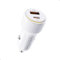 VOLTME Chargeur Voiture Allume Cigare USB & USB-C Rapide 48W 2 en 1 Blanc, Chargeur Allume Cigare PD Adaptateur Cigare USB-C pour iphone 15/ipad Pro/Air 2/Mini/Samsung Galaxy S23, Pixel, Xiaomi, etc