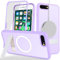 Zouzt for iPhone 7 Plus/8 Plus 5.5 Inch Case with Screen Protector, 360 Full Body with Glass Screen Protector [for Magsafe] [Shockproof] Stand Heavy Duty Protection Phone Case - Purple