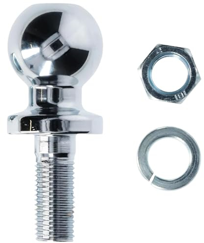 Gancio Traino, 50mm 3,5T Gancio Traino Rimorchio, Rimorchio A Sfera, Ø22mm Vite, per Aste di Accoppiamento con un Carico Fino a 3,5 Tonnellate, Enganche de Bola de Remolque para Tractores