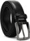 YOORAN Ledergürtel Herren, Schwarz 33mm Breit für Jeans, Anzugschuhe und Anzug