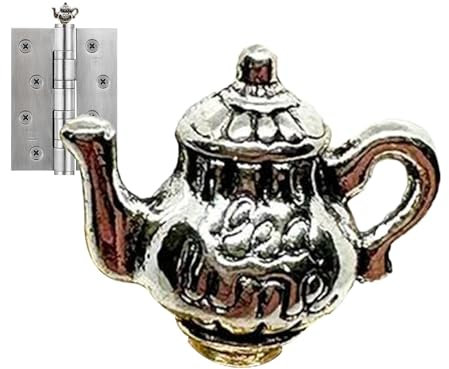 Hinge Head Home Decoration | Vintage Teacup and Teaspoon Door Topper | Cabinets Cup Art Door Topper Decoration, Creative Hinge Head Home Decor for Indoor Outdoor