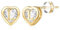 TINGN Geschenke für Mama - Ohrringe Mädchen, Geschenke für Mädchen Buchstaben Ohrstecker Gold Ohrringes Kinder, Stecker Goldene Ohrringes Herz Damen Ohrstecker für Kinder Ohrringe L Buchstaben
