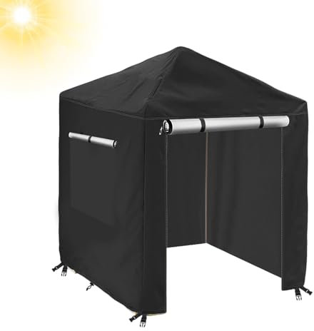Gupcaqosjw Outdoor Wooden Kids Playhouse Cover - Waterproof and Windproof All-Weather Protector, 420D Oxford Fabric