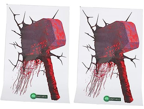 SEWOART 2 Blätter Wandtattoo Halloween- Vampir- Halloween-Wohndekoration errötendes halloween wanddeko Halloween Party Dekoration aufkleber Wandtattoos Halloween-Dekore PVC