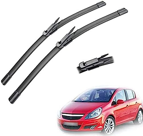 Escobillas de limpiaparabrisas de Ventana Delantera para Opel Corsa D 2006 2007 2008 2009 2010 2011 2012 2013 2014 26'' + 16'' Escobillas de limpiaparabrisas de Coche.